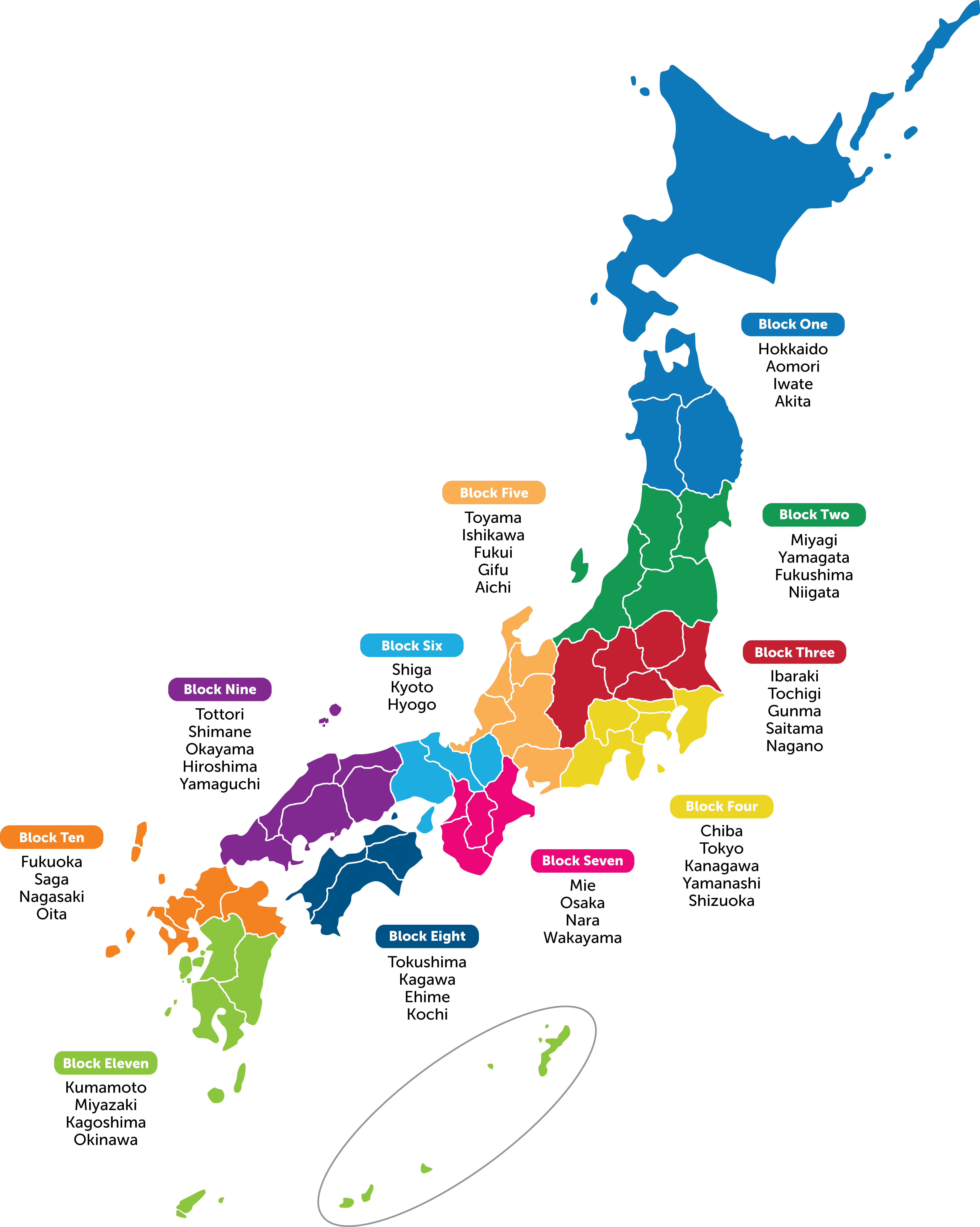 MHA Map Of Japan