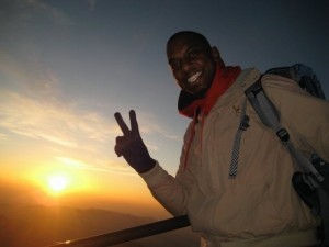 Jabari Smith Climbing Mt. Fuji
