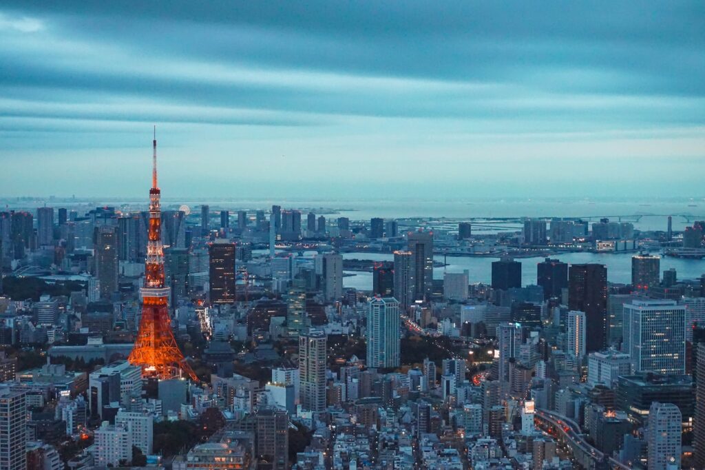 Tokyo Tower, Tokyo during dusk. Tokyo Cover Photo